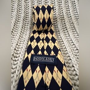 Lands End 100% silk tie